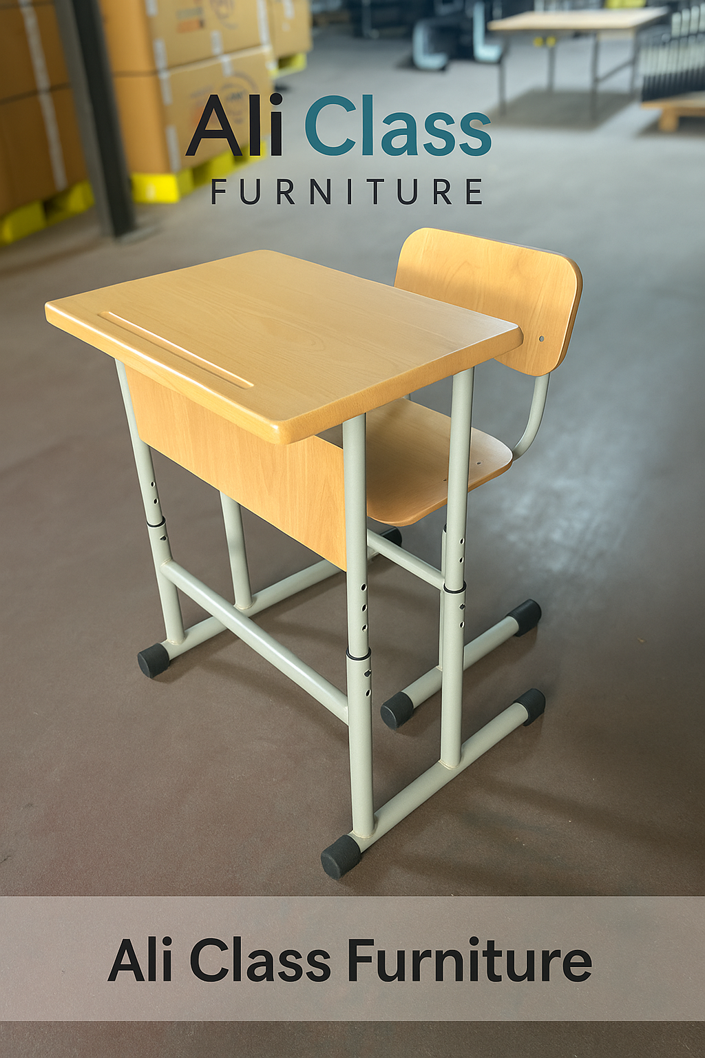 Ayarlı tek kişilik okul sırası